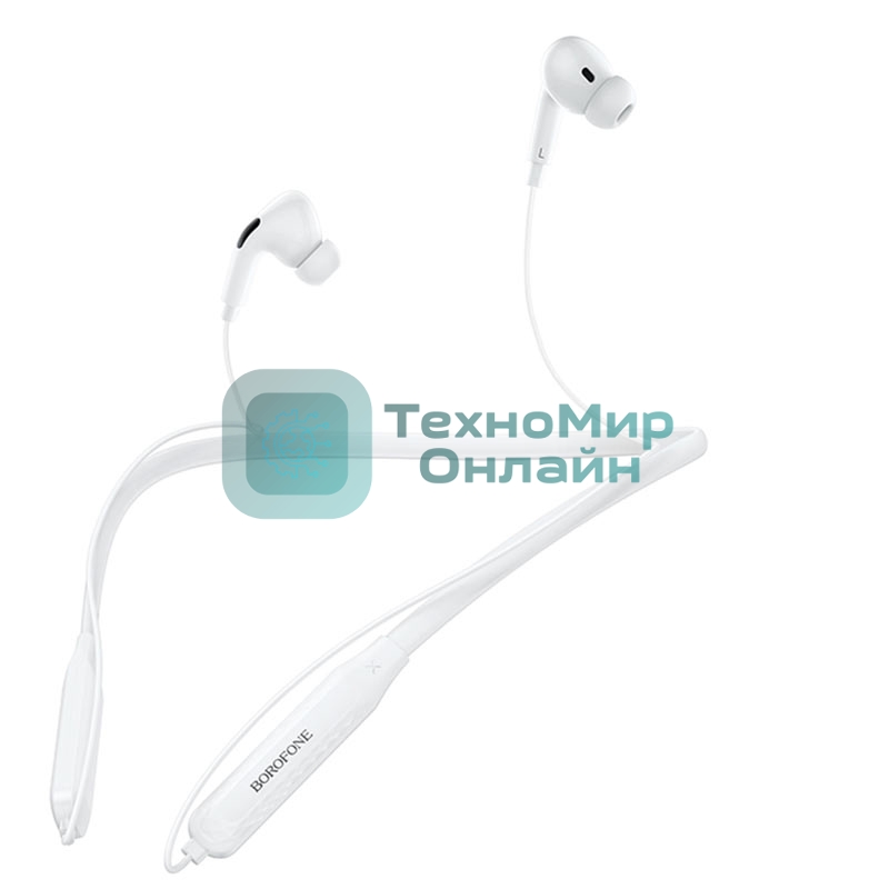Наушники TWS Borofone BE45 белый, внутриканальные, Bluetooth, сенсорное управление, до 3 ч