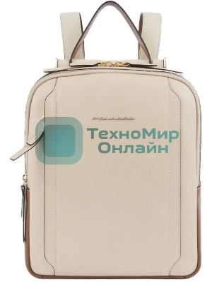 Рюкзак женский Piquadro Circle CA5566W92/BECU бежевый/кофейный кожа