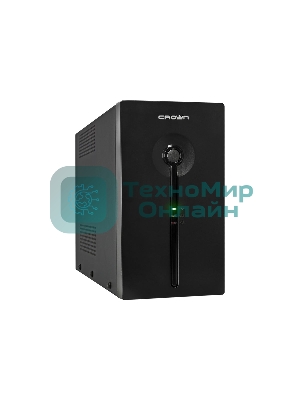 Источник бесперебойного питания CROWN CMU-SP1200 COMBO / 1200ВА / 720Вт / 2xIEC + 2xEURO