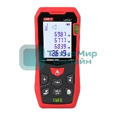 Лазерный дальномер UNI-T LM120A Диапазон расстояний (120 м); Тип дисплея (ЖК); Единицы измерения (м/фут/дюйм); Основа измерения (спереди/сзади);