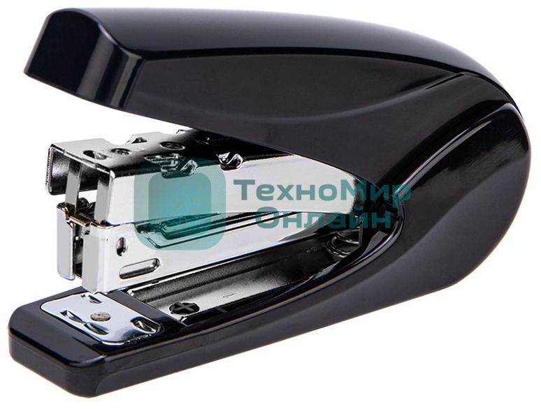 Степлер Deli 0421BLACK 24/6 26/6 (30 листов) черный, 50 скоб, коробка