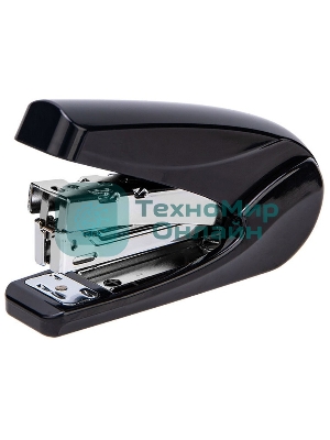 Степлер Deli 0421BLACK 24/6 26/6 (30 листов) черный, 50 скоб, коробка