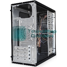 Компьютерный корпус Minitower ExeGate BA-202-UNS350 (mATX, БП UNS350 с вент. 12см, 2хUSB, аудио, черный)