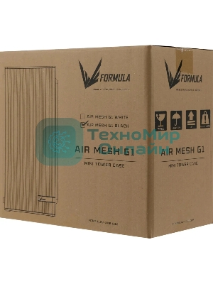 Компьютерный корпус AeroCool/Formula Air Mesh G1 черный без БП mATX 1x80мм 2xUSB 2.0 1xUSB3.1 audio bott PSU