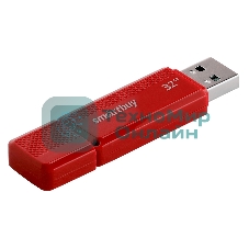 Флешка USB Smartbuy Dock Red (SB32GbDK-R), 32Gb, USB 2.0, R/W 15/5, красный