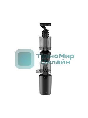 Соковыжималка GARLYN J-400 черный/серый, шнековая вертикальная, 900 Вт, 600 мл, механическое