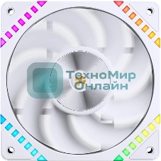 Вентилятор для корпуса JONSBO HF2-120WR Reverse (120x120x25мм, 4-pin PWM, ARGb, 63.3CFM, 29.5dBA, 2200RPM, белый)