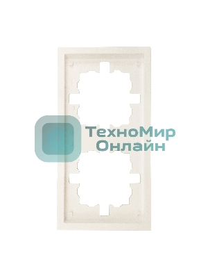 Рамка 2-мест. горизонт. ZIMA слон. кость LEZARD 704-9000-147