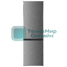 Холодильник Kraft KF-NF292X нержавеющая сталь двухкамерный 201/64л морозилка снизу, No Frost