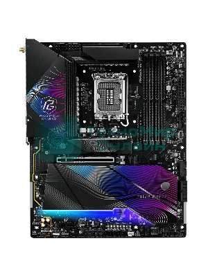 Материнская плата ASRock Z890 Riptide WiFi, LGA 1851, Intel Z890, 4xDDR5, 4xSATA, 5xM.2, 1xPCIe 5.0 x16, 1xPCIe 4.0 x16, 1xPCIe x1, 2xUSB-C Thunderbolt 4, 4xUSB-A 3.2 Gen 1, 1xUSB-A 3.2 Gen 2, 1xHDMI, 1x2.5Gb LAN, 4x3.5 мм, 7.1, ATX