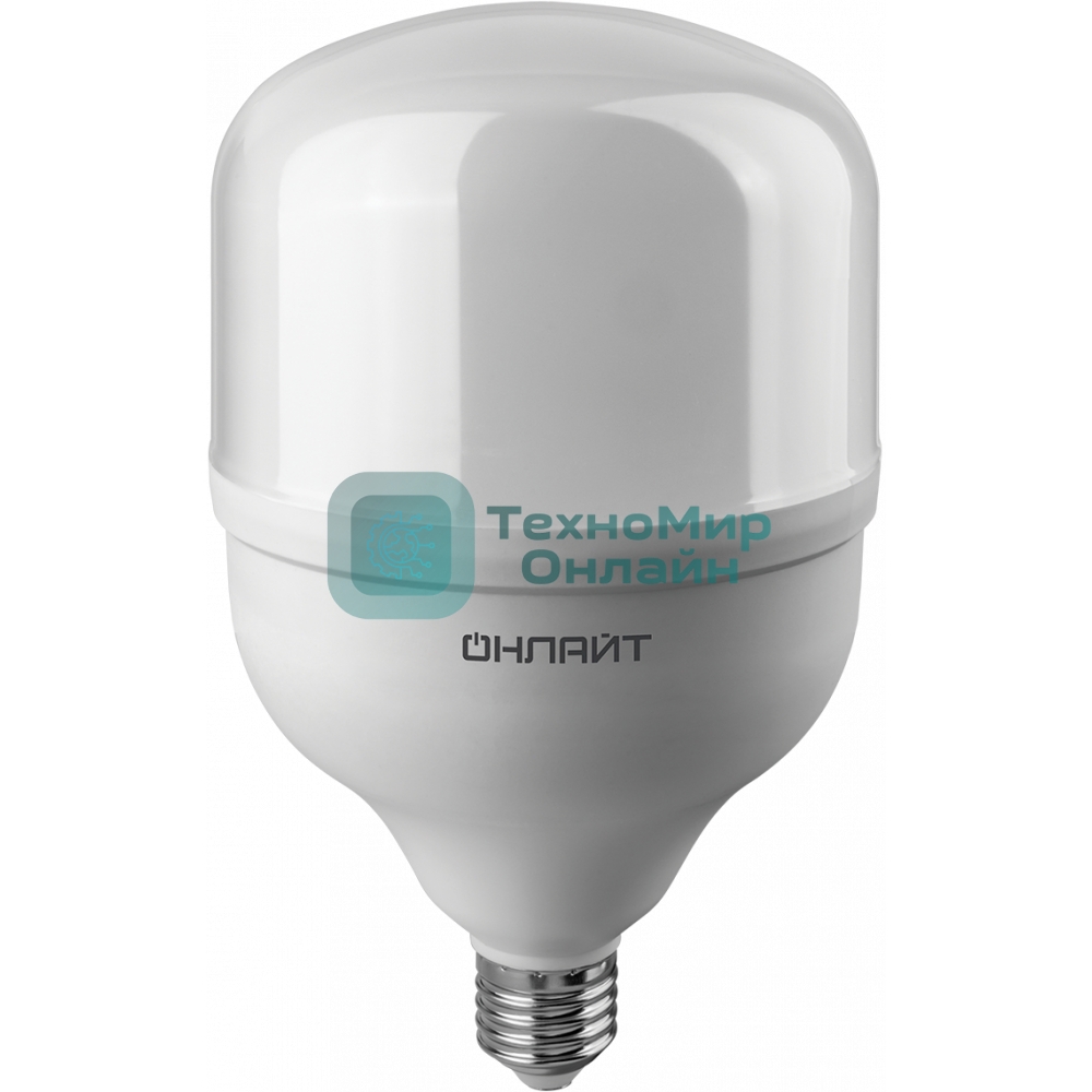 Лампа светодиодная ОНЛАЙТ 82904 OLL-T125-50-230-840-E27Е40 высокомощная 50 Вт 4000К нейтр. белый E27/E40 3500 лм 176-264В