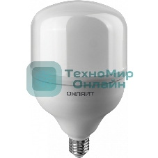 Лампа светодиодная ОНЛАЙТ 82904 OLL-T125-50-230-840-E27Е40 высокомощная 50 Вт 4000К нейтр. белый E27/E40 3500 лм 176-264В