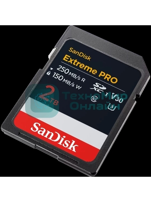 Флешка USB SDXC 2Tb SanDisk Extreme Pro UHS-I Class 3 (U3) V30 200/140 Mb/s SDSDXXD-2T00-GN4IN