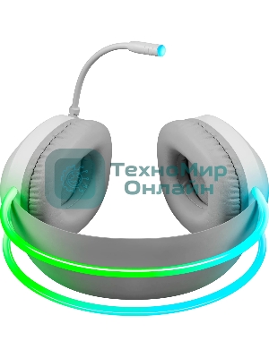 Гарнитура Defender Eclipse белый, проводная, подсветка