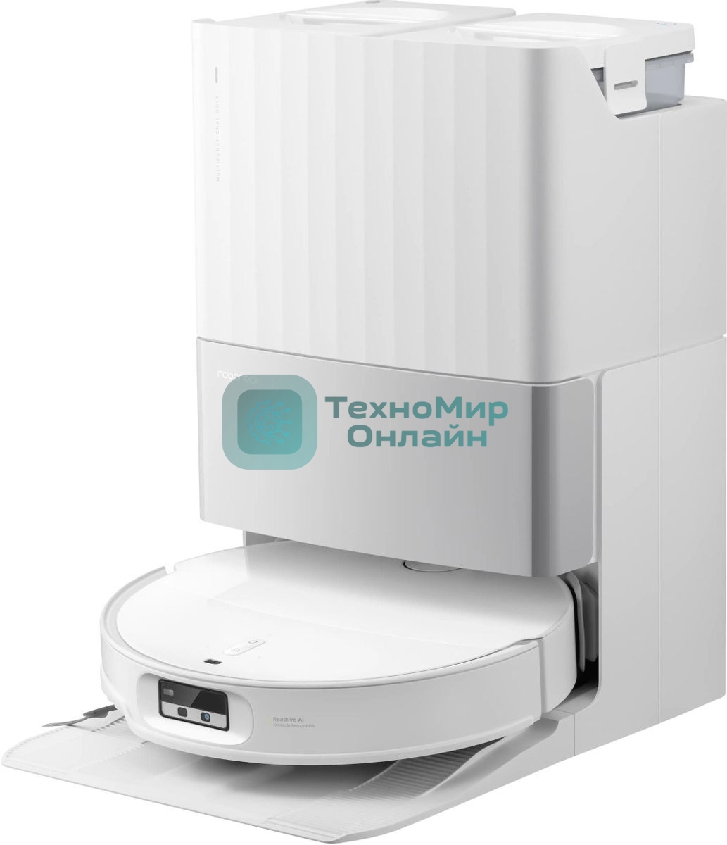 Пылесос-робот Roborock Qrevo EdgeT 60Вт белый (в компл.:1мешок)