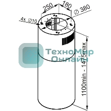Вытяжка островная Maunfeld Lee Isla 39 белый, 38 см, 1000 куб. м/ч, 52 дБ