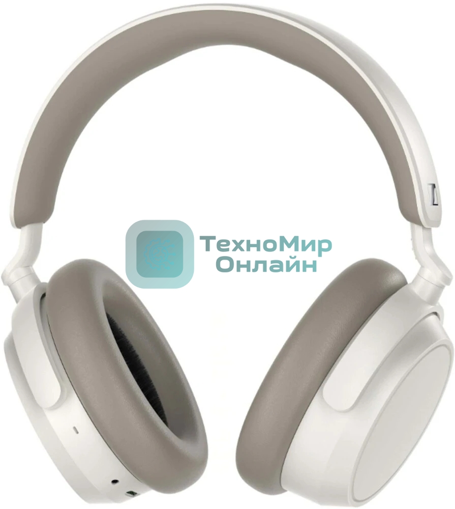 Беспроводные/проводные наушники Sennheiser Accentum Plus белый, полноразмерные, Bluetooth + Jack 3.5 мм, активное шумоподавление, до 50 ч