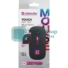 Мышь беспроводная Defender Touch MM-997 черный, 1600 dpi, радиоканал, Bluetooth, USB, кнопки - 4