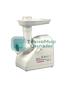 Мясорубка электрическая Белвар КЭМ-36/220-4-31 белый, 1000 Вт, 0.6 кг/мин, реверс, насадки - 4