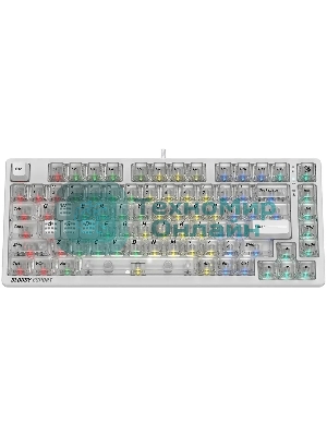 Клавиатура A4Tech Bloody MS76 проводная, USB Type-A, белый