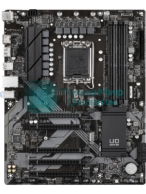 Материнская плата Gigabyte B760 DS3H DDR4, LGA 1700, Intel B760, 4xDDR4, 4xSATA, 2xM.2, 1xPCIe 4.0 x16, 4xPCIe 3.0 x1, 1xHDMI, 1xDP, 1x 1Gb LAN, 1xUSB 3.2 Gen 2, 1xUSB 3.2 Gen 2x2, 4xUSB 2.0, 3x3.5 мм, 7.1, ATX