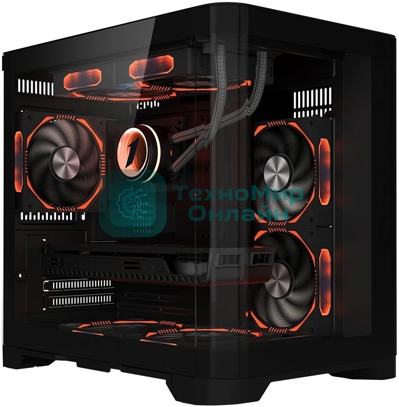 Корпус 1STPLAYER UView UV5 Black, Mini-Tower, чёрный