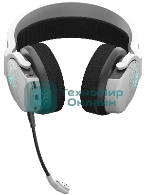 Гарнитура Bloody GR370 белый, беспроводная + проводная, Bluetooth, до 45 ч, подсветка