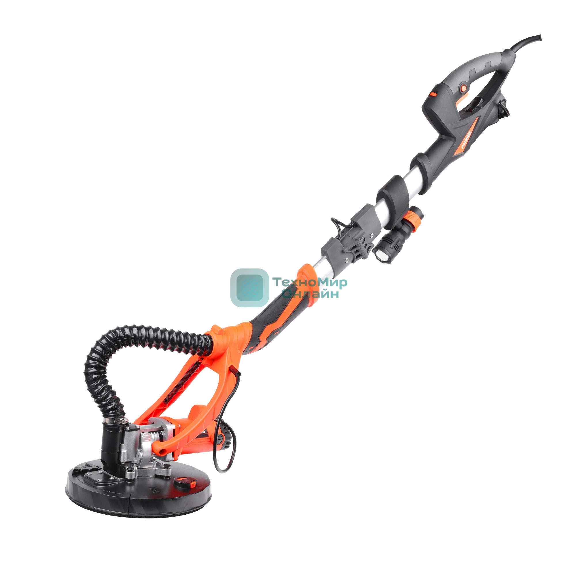 Машина шлифовальная Patriot Expert WS 225 SL 710Вт, 1700 об/мин, d диска 225 мм, d шлиф.подошвы 215 мм, доп. треугол.подошва 285*285*285 мм, подсветка, кейс (бетон, гипсокартон)