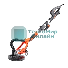 Машина шлифовальная Patriot Expert WS 225 SL 710Вт, 1700 об/мин, d диска 225 мм, d шлиф.подошвы 215 мм, доп. треугол.подошва 285*285*285 мм, подсветка, кейс (бетон, гипсокартон)