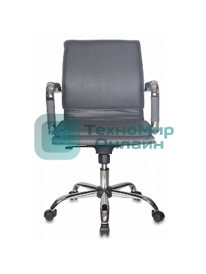 Кресло Бюрократ CH-993-Low/grey серый, экокожа