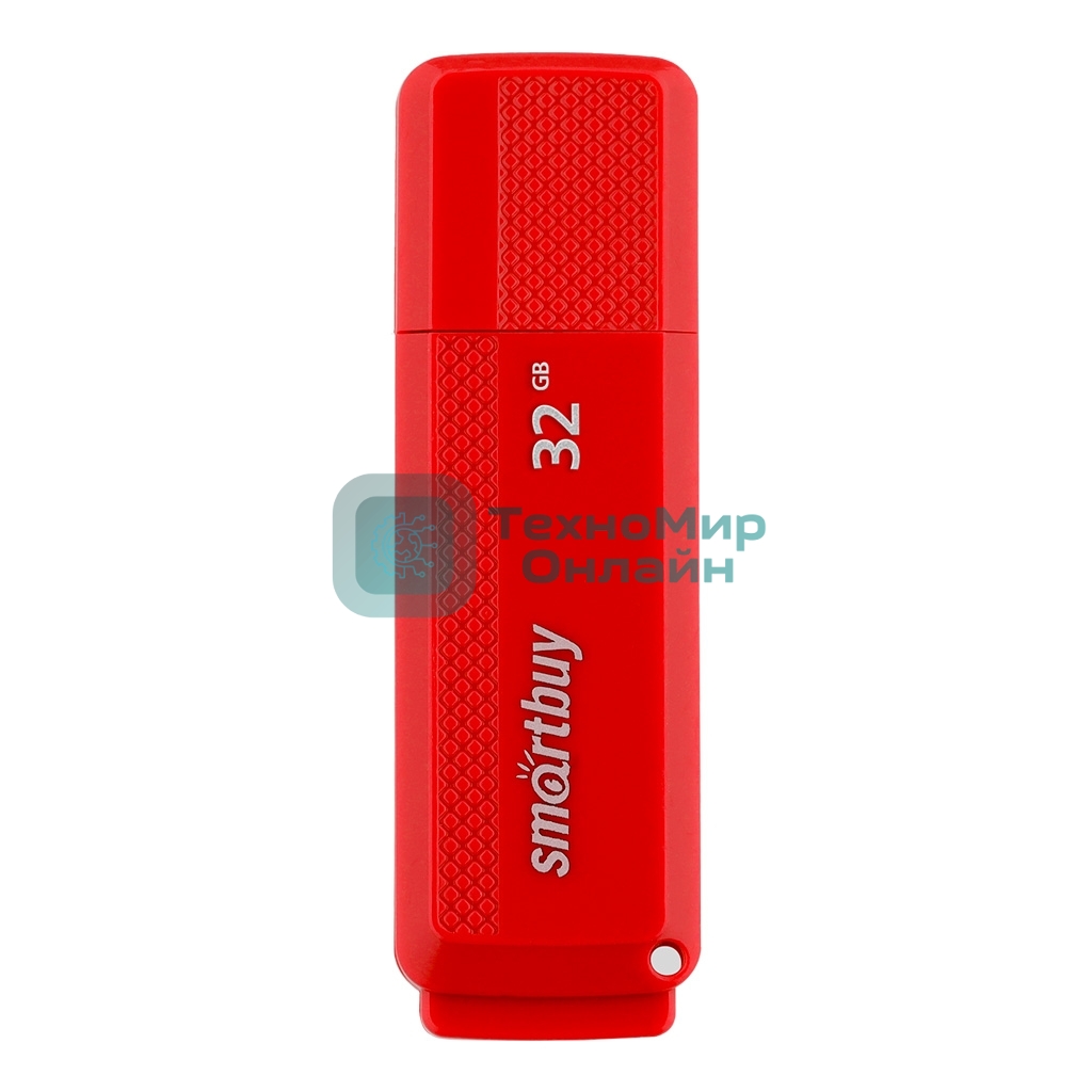 Флешка USB Smartbuy Dock Red (SB32GbDK-R), 32Gb, USB 2.0, R/W 15/5, красный