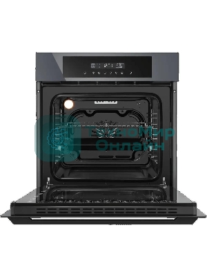 Шкаф духовой электрический Maunfeld AEOD60103G1, 60л, дверца с 3 стеклами, графит