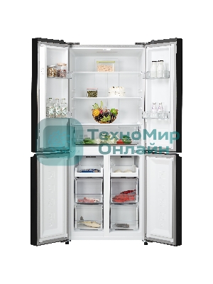 Холодильник Бирюса CD 405 DI темная нержавеющая сталь двухкамерный 289/130л морозилка снизу Side by Side