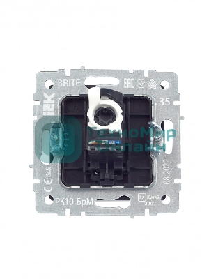 Розетка компьютерная IEK BRITE РК10-БрМ RJ45 кат.5E маренго