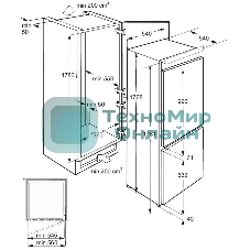 Встраиваемый холодильник LEX RBI 201 NF