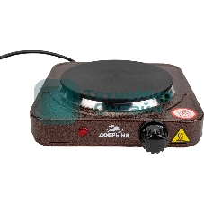 Плитка эл.(1 конф) Добрыня DO-2206 корич.(1000Вт) блин x12, 1000 ВтНапряжение 220 В, 50 Гц5 режимов нагреваДиаметр конфорки: 15 смЗащита от перегреваСветовой индикатор работыРезиновые ножки