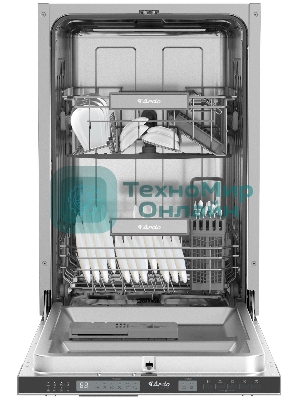 Посудомоечная машина ARDO DBEA9452B2, черный, 44.8 см, 10 компл., 49 дБ, класс: А++