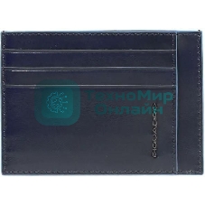 Картхолдер Piquadro Blue Square PP2762B2R/BLU2 синий, натуральная кожа