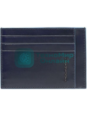 Картхолдер Piquadro Blue Square PP2762B2R/BLU2 синий, натуральная кожа