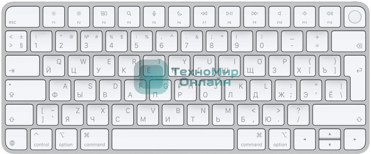 Клавиатура Apple Magic Keyboard with Touch ID USB-C беспроводная, Bluetooth, белый