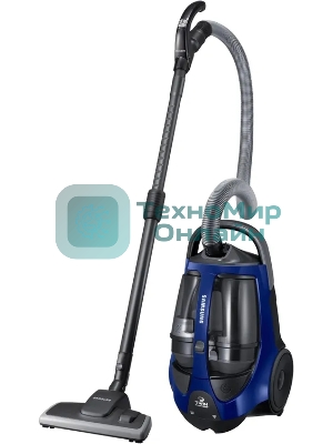 Пылесос Samsung VCC885BH36/XEV синий/черный, 430/2200 Вт, уборка сухая, пылесборник контейнер 2 л