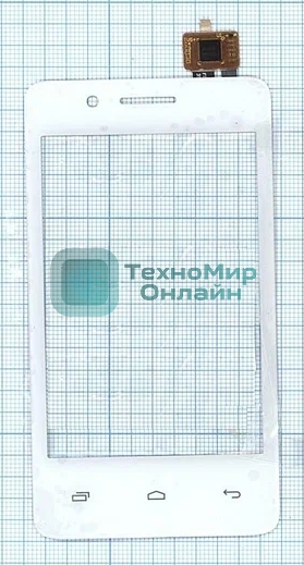 Сенсорное стекло (тачскрин) для Fly IQ436i ERA Nano 9, белое