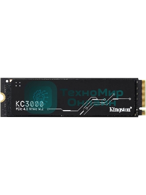 Накопитель SSD Kingston KC3000, 4Tb, PCIe 4.0 x4, M.2 2280, NVMe, R/W 7000/7000, с радиатором