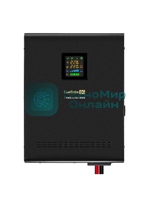 Комплект Источник бесперебойного питания EX296004RUS + батарея 45Aч EX285666RUS 4шт (инвертор, синус, для котла, настенный) ExeGate FineSine SX-5000.LCD.AVR.2SH.T <5000VA/3500W, чистая синусоида, цветной LCD-дисплей, AVR, 2*Schuko+клеммы, линейно-интерактивный, крепление настенное, черный> + батарея ExeGate HRL 12-45 (12В, 45Ач) 4шт