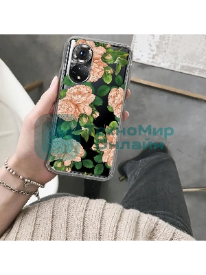 Чехол (клип-кейс) Gresso Air, для Honor 50, прозрачный/рисунок gr17aaae9317