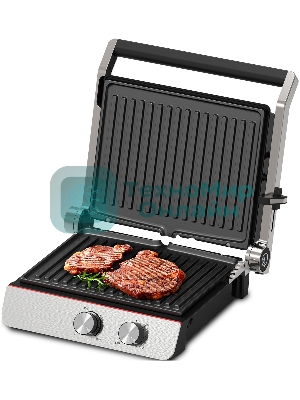 Гриль электрический Zigmund & Shtain ZEG-926 черный/серебристый, 2000 Вт