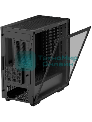 Компьютерный корпус Deepcool CH370 черный без БП mATX 1x120мм 1xUSB 2.0 1xUSB 3.0 audio bott PSU