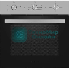 Шкаф духовой электрический Maunfeld AEOC6040S, 60л, дверца с 3 стеклами, нержавеющая сталь