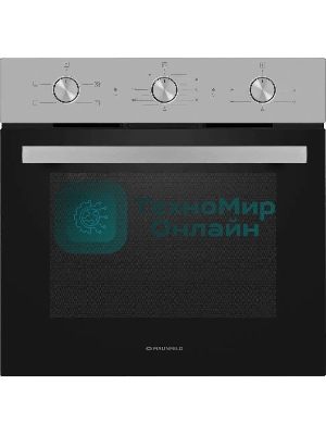 Шкаф духовой электрический Maunfeld AEOC6040S, 60л, дверца с 3 стеклами, нержавеющая сталь