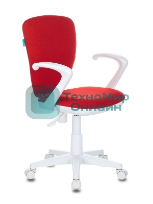 Кресло Бюрократ KD-W10AXSN/26-22 красный, ткань, 120 кг